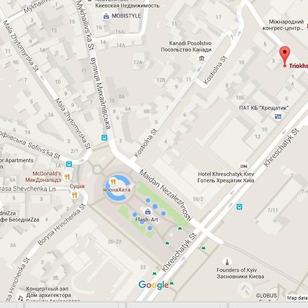 Apartment On Triokhsviatytelska Киев Экстерьер фото